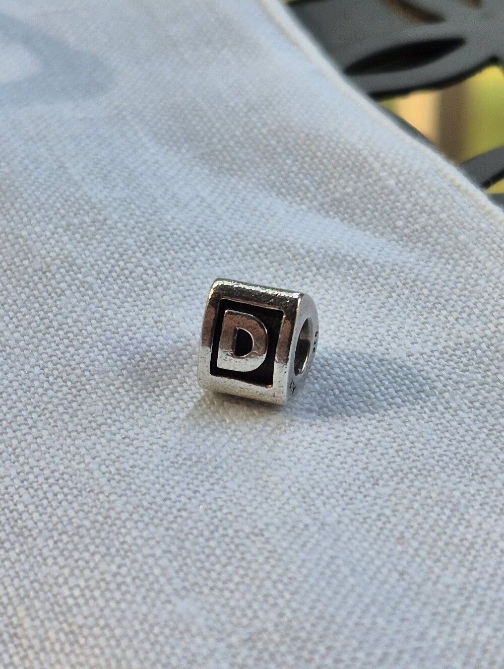Discontinued "D" Pandora Charm